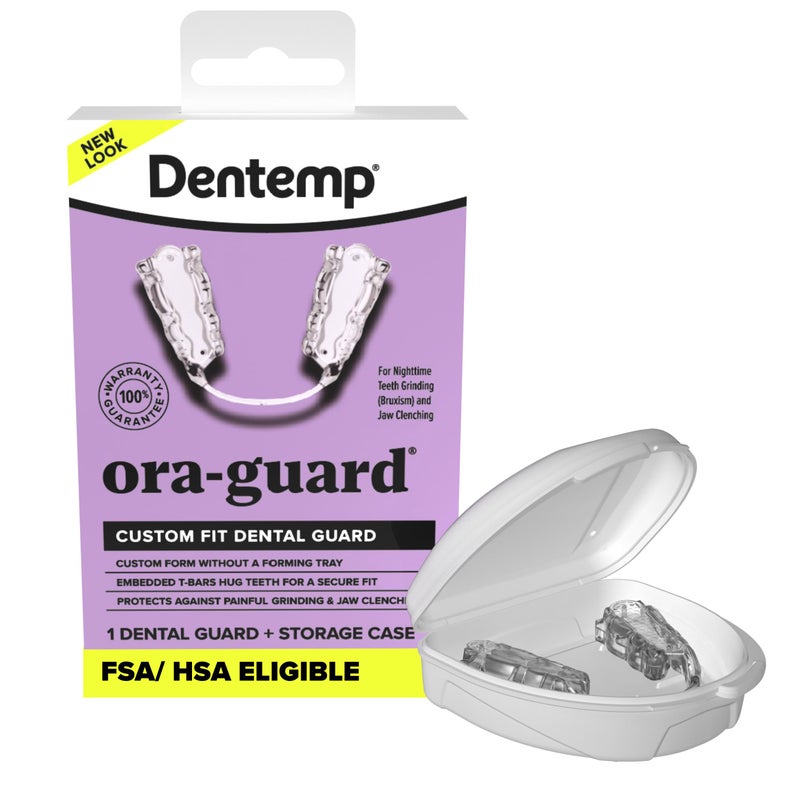 Dentemp Ora-Guard Custom Fit Dental Guard - Bruxism Night Guard for Teeth Grinding - Mouth Guard for Clenching Teeth at Night - Comfortable Sleeping - Relieve Soreness in Jaw (Packaging May Vary) - Image 1